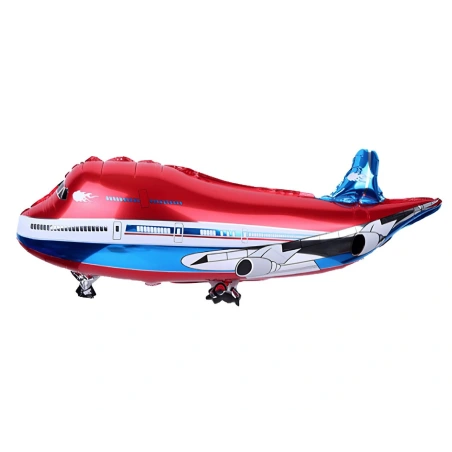 Foil Balloon „Red Airplane“, 28×75 cm