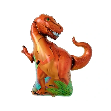 Folijas balons “Dinozaurs”, 66×59 cm, oranžā krāsā