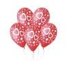 Balloons with Hearts, 12", 1 Pack – 5 pcs.