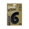 Foil Balloon “Beauty & Charm” “Number 6”, 92 cm