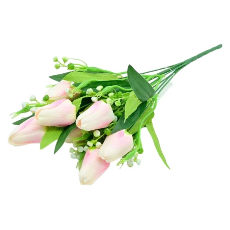 Tulip Bouquet, h-40 cm, pink color