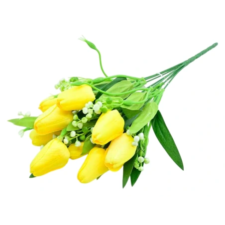 Tulip Bouquet, h-40 cm, yellow color