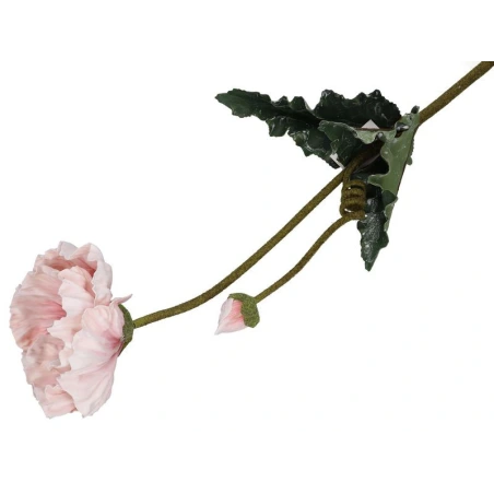 Artificial Poppy, Light Pink, h-105 cm