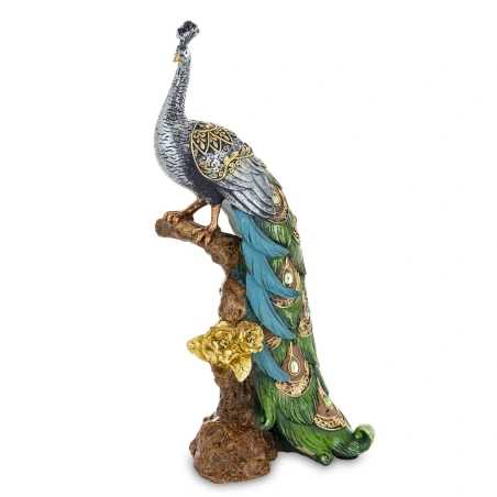 Peacock Figurine, 29×10×14 cm