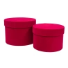 Boxes, Amaranth Color, 1 Set – 2 pcs., 12.5×17 cm, 11×15 cm