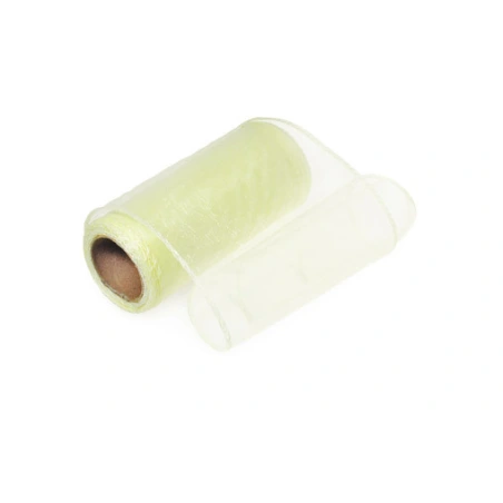 Organza, smėlio (ecru) spalvos, 12 cm × 9 y (8,2 m)