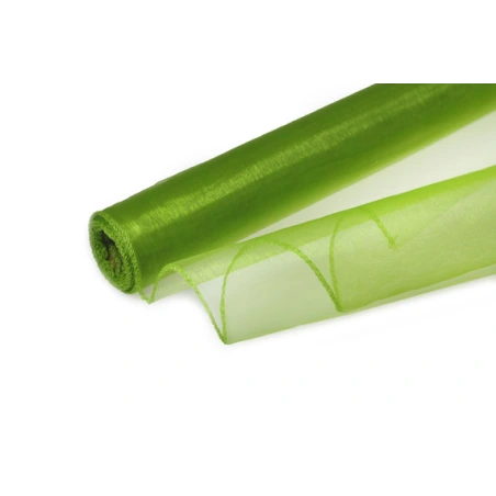 Organza, Green Color, 40 cm × 9 y (8.2 m)