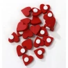 Heart-Shaped Stickers, 1.5 cm, 1 Set – 20 pcs