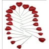 Hearts, 1.5–3.5 cm, with Pin, 1 pack – 20 pcs