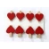 Heart-Shaped Clip, 2.5×2.5 cm, 1 pack – 8 pcs