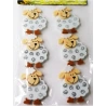 Felt Sheep Stickers, 54×40 mm, 1 pack – 6 pcs