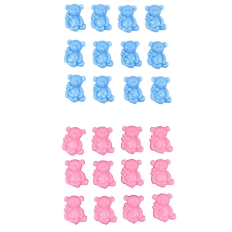 Meškiukai, dekoratyviniai, 2,5×1,8 cm, 1 pak. - 12 vnt.