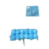Foam 10 Roses (10×4 cm) Bouquets, Blue Color, 1 Pack - 12 pcs