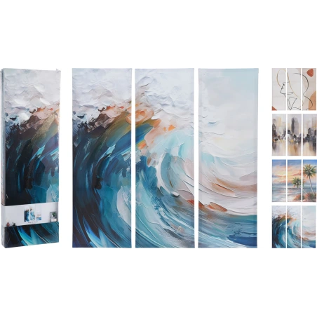 Picture, 3 Panels of 25×2×76 cm