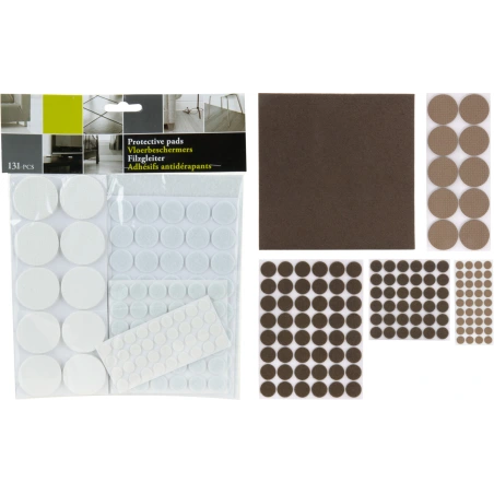 Neslīdošo materiālu komplekts, 1 iepakojums – 131 gab.