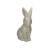 Ceramic Bunny, 15.5×11×30 cm, Grey-Green Color