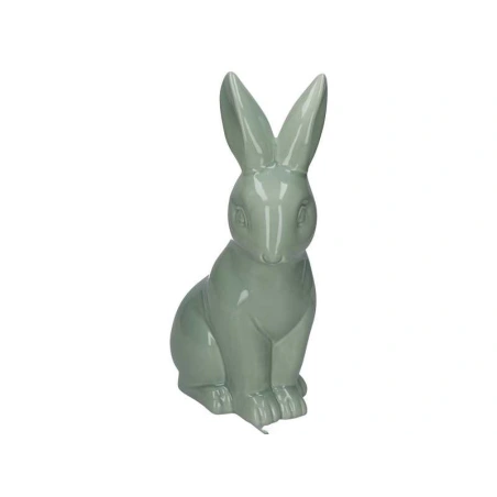 Ceramic Bunny, 15.5×11×30 cm, Green Color