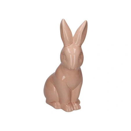 Ceramic Bunny, 15.5×11×30 cm, Soft Pink Color