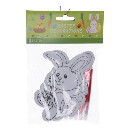 Coloring Set (Three Foam Bunnies and 6 Markers)