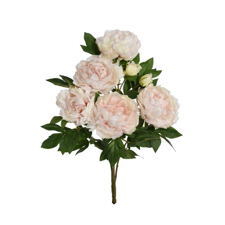 Peony Bouquet, 65 cm, Peach and Pink