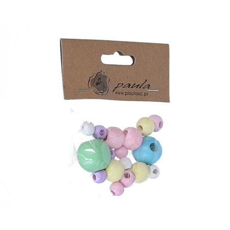 Decorative Wooden Beads in Various Sizes and Colors