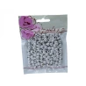 Beads, 8 mm, Silver Color, 1 Pack - 190 pcs.