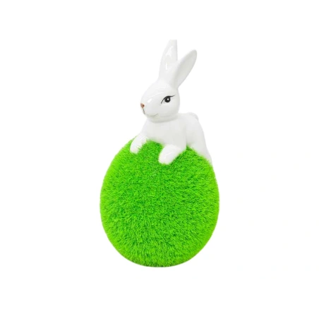 Bunny with Egg, 8×8×14.5 cm