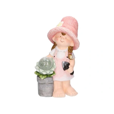 Girl Figurine with LED, 45 cm