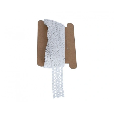 White Cotton Lace, 460×2 cm