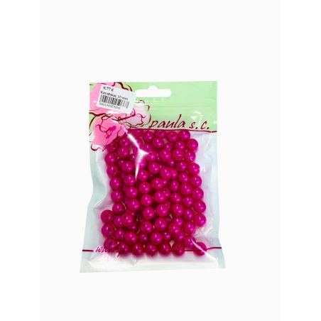 Karoliukai, 10 mm, amaranto spalvos