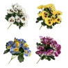 Artificial Pansy Bouquet, 32 cm