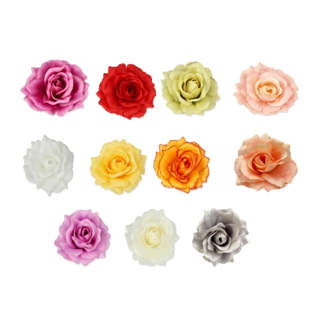 Artificial, rose flowers, 1 pack -12 pcs.
