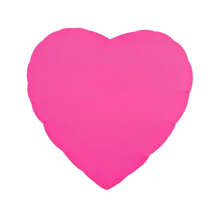 Foil Balloon "Heart", 18", Fuchsia Color
