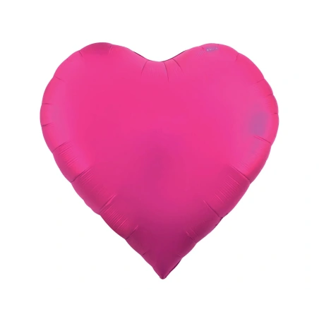 Foil Balloon "Heart", 65" (165 cm), Dark Pink Color