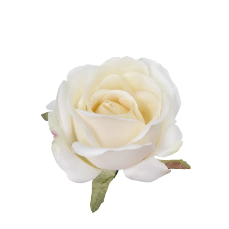 Light Apricot Artificial Rose Blossoms, 1 pack - 12 pcs