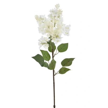 White Artificial Lilac Tree Branch, 72 cm