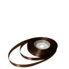 Single-sided satin ribbon, dark brown
