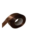 Single-sided satin ribbon, dark brown