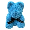 Light Blue Decorative Teddy Bear in Clear Box, 34 cm