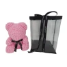 Pink Decorative Teddy Bear in Clear Box, 34 cm