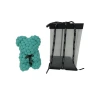 Turquoise Decorative Teddy Bear in Clear Box, 23 cm