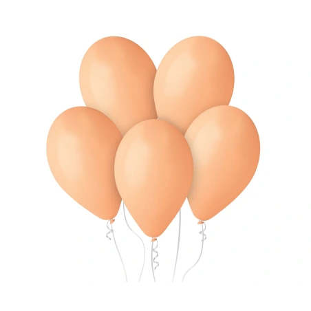 Light Orange Pastel Balloons, 12", 1 Pack – 100 pcs.