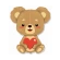 Foil Balloon “Teddy Bear With Heart”, 24"