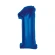 Folijas balons – skaitlis “1”, 92 cm, zils