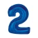 Foil Balloon Number “2”, 92 cm, Blue