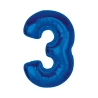 Foil Balloon Number “3”, 92 cm, Blue