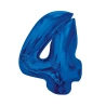 Foil Balloon Number “4”, 92 cm, Blue