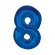 Foil Balloon Number “8”, 92 cm, Blue