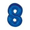 Foil Balloon Number “8”, 92 cm, Blue