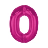 Folijas balons – skaitlis “0”, 92 cm, rozā